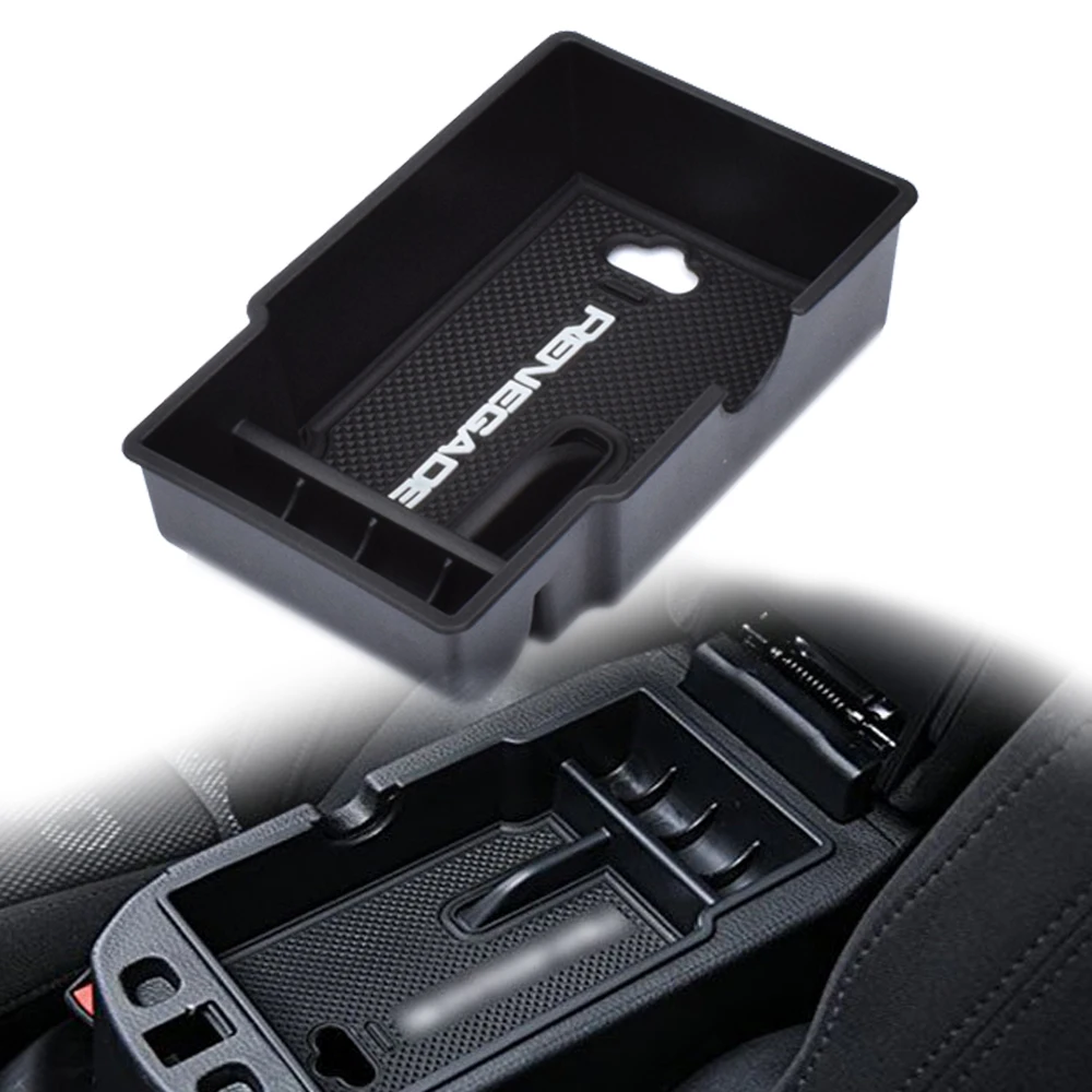 

Renegade 2015 -2019 Armrest Storage Box for Jeep Renegade 2015 2016 2017 2018 2019 Car Center Console Armrest Box Glove Box