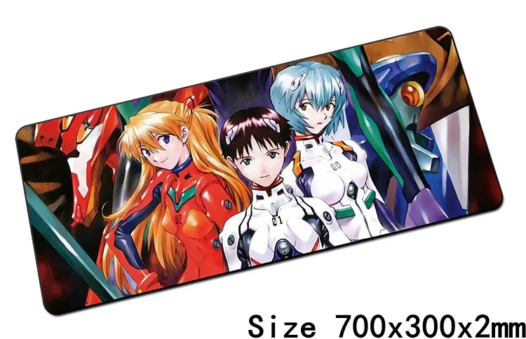 Neon Genesis Evangelion Коврик для мыши, лучший игровой коврик для мыши 700x300 мм, геймерский коврик для мыши, коврик для мыши, клавиатура, компьютерная мышь, ноутбук, игровые коврики - Цвет: Size700x300x2mm