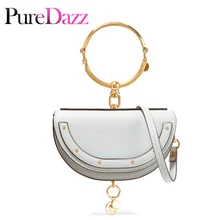 Роскошная женская сумка, брендовая сумка на плечо, половина Сумочка с изображением Мун, модная сумка через плечо, натуральная кожа, кошелек, кольцо, женская сумка