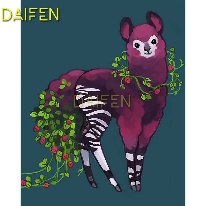 

Full Square Diamond painting Cross stitch DIY Strawberry Diamond mosaic Zebra pattern Full Round Diamond embroidery red sheep