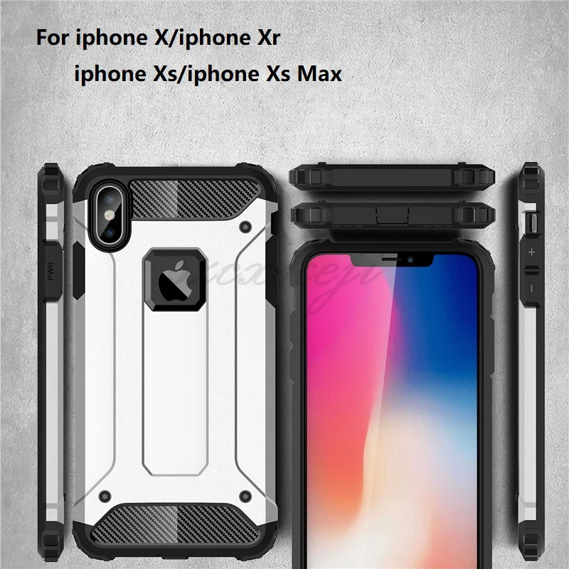 

For iphone X XR Xs Xs 5 5S SE Max Diamond Armor Shockproof Hybird Hard and durable rubber sleeve Capa For iphone 5 5S SE Cover