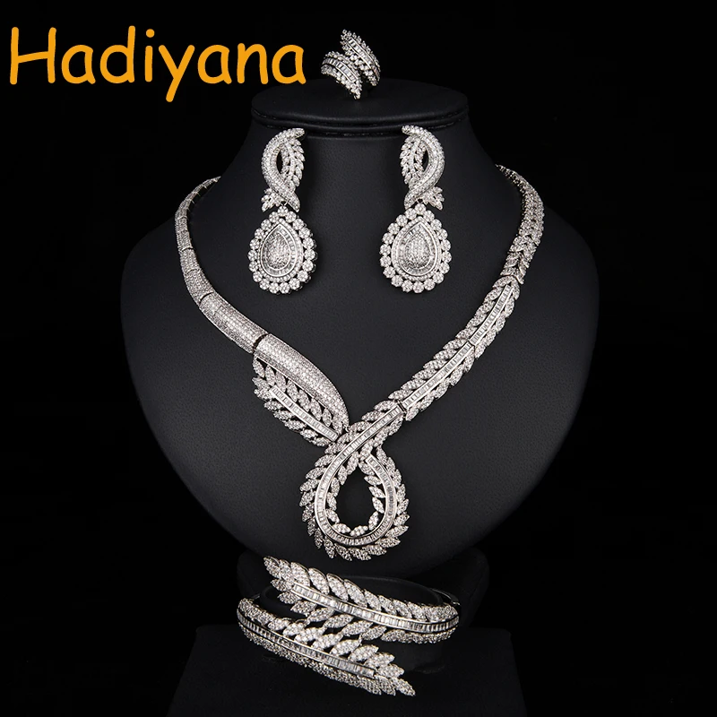 Купить комплект свадебных украшений hadiyana 4 шт уникальный шарм для