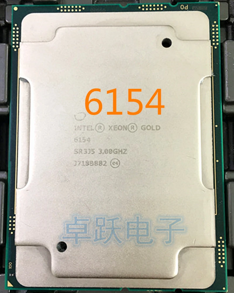 Intel Xeon 6154 Processor 24.75M Cache, 3.00 GHz CD8067303592700 SR3J5 ...