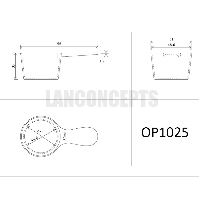 25g plastic measuring scoop measure spoon 1aa1a1