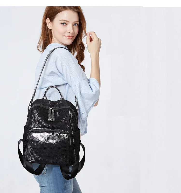 Из натуральной кожи модные женские туфли удобный рюкзак для путешествий сумка в сдержанном стиле для девочек школьный Тетрадь рюкзак для