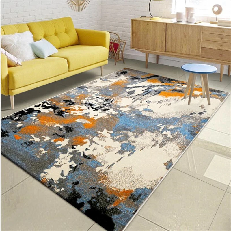 

Abstract Style Soft Carpets For Living Room Bedroom Kid Room Rugs Home Carpet Floor Door Mat American Style Delicate Area Rug
