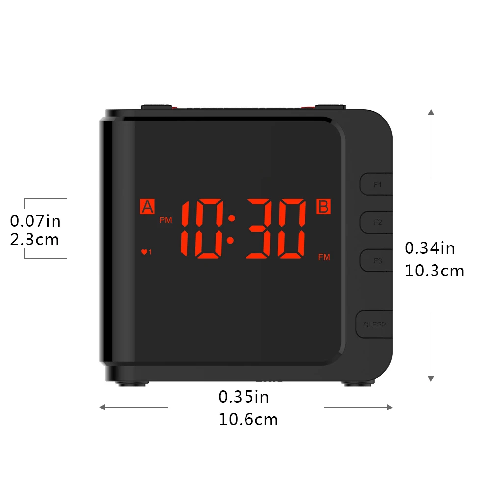 Timer Watch Battery Backup Dual Alarm Clock AM/FM Digital Radio EU/US Plug LED Light Dimmer Table Snooze Sleep | Дом и сад