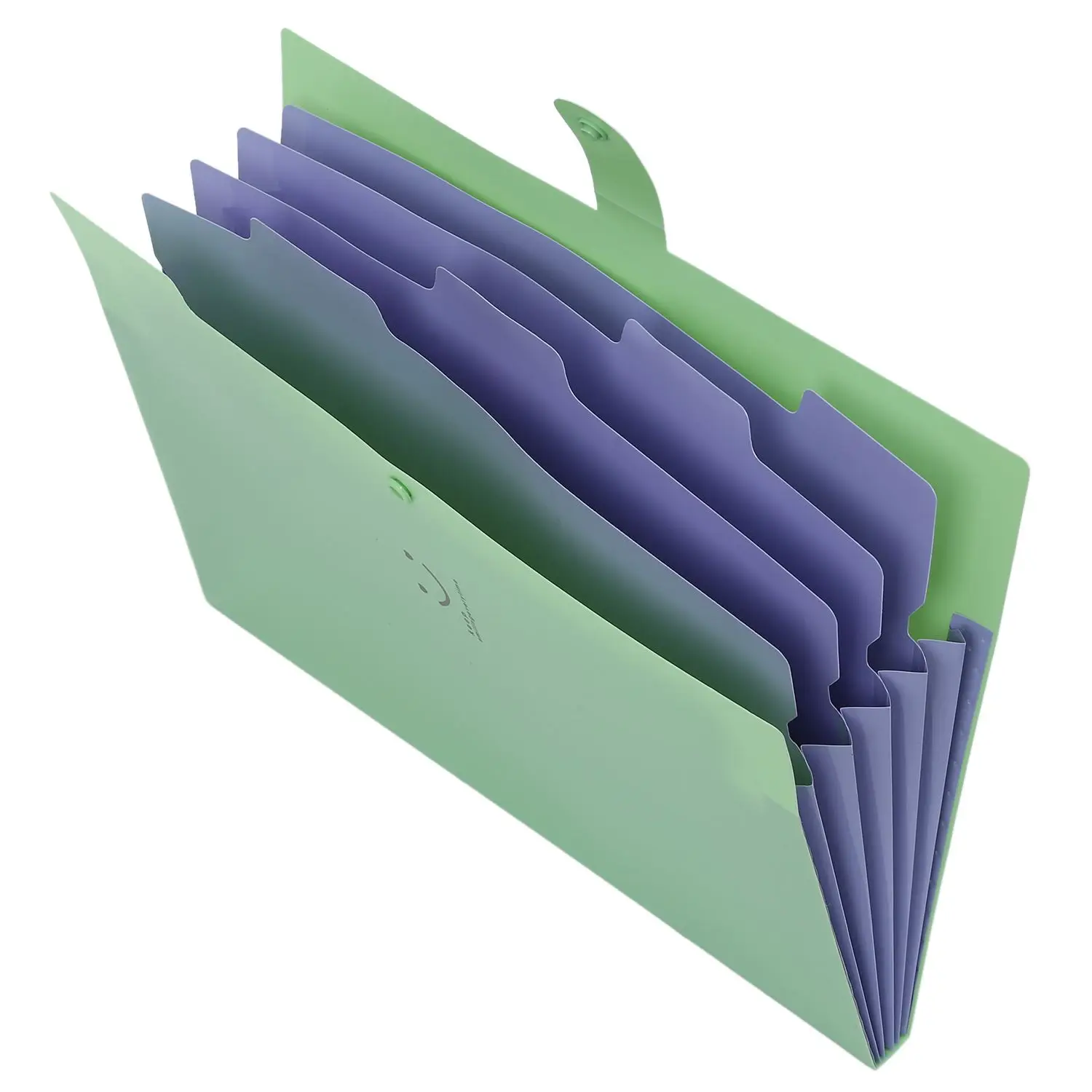 BLEL Горячие Пластик Расширение Файла Папки гармошкой Органайзер документов 5-карман A4 письмо Размеры для школы и офиса зеленый