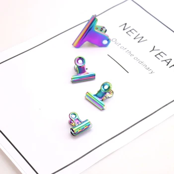 

Colorful series of long tail clip Jiashan electroplating cool office stationery paper