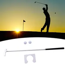 Клюшка для гольфа алюминиевая тренировочная двухсторонняя головка клюшка для левого и правого ручного обучения тренировочные аксессуары