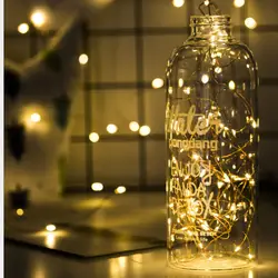 2 м 20 светодиодный медный провод сказочная гирлянда с лампочками светодиодный гирлянды Рождественские Свадебные вечерние украшения для