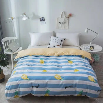 

Stripe fruit 100% Cotton Bedding Set 1 Pcs duvet cover set quilt cover/comforter cover size 150*210/180*220/200*230/220*240cm