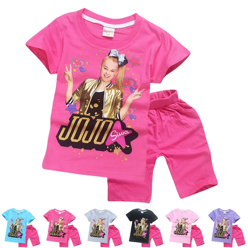 JOJO siwa TV drama character girl cotton children toddler clothes t