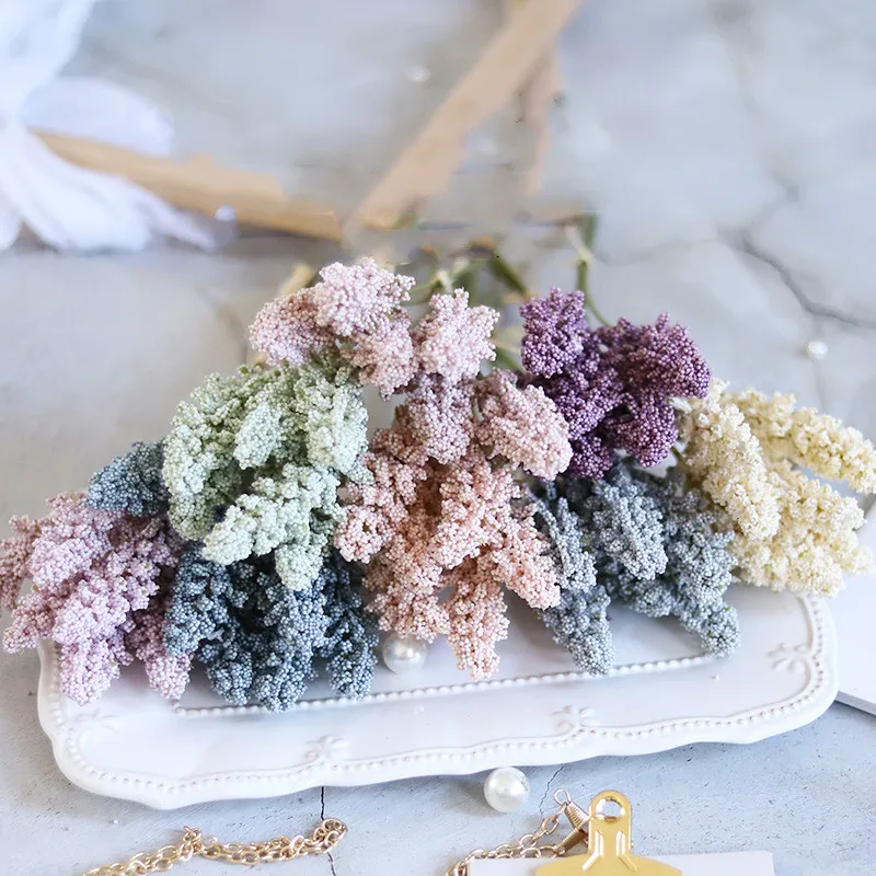 

Artificial flower farmhouse style Wheat ears Fake flower Home Decoration living room Desktop decoration thanksgiving