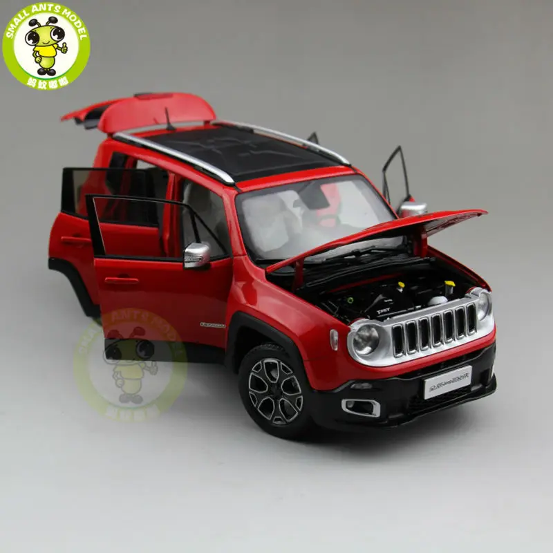 1/18 Jeep Renegade Cherokee литой металлический Автомобиль Suv Модель Коллекция подарок красный цвет