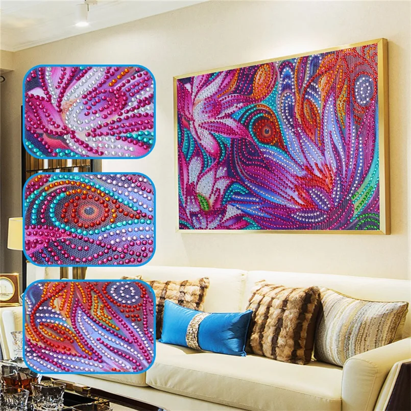 Special Shaped Diamond Painting DIY 5D Partial Drill Cross Stitch Kits Crystal Rhinestone Of Picture Serial Diamond #3A08 (55)