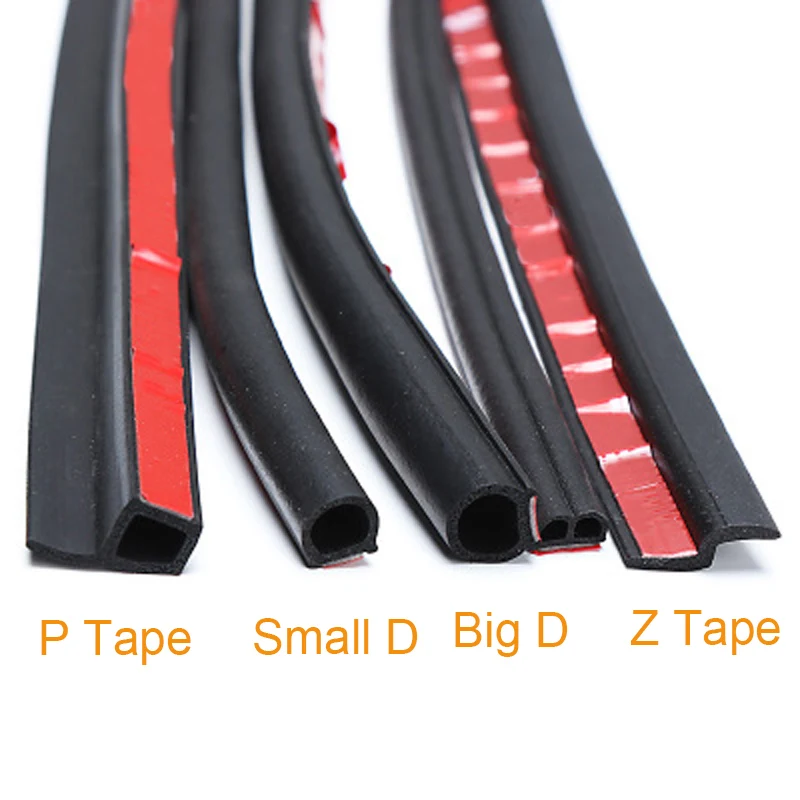 

Car Sealants Door Seal Strip Stickers Anti-Dust Soundproof Sealing Big D Z P Type Noise Insulation Auto Interior Accessories