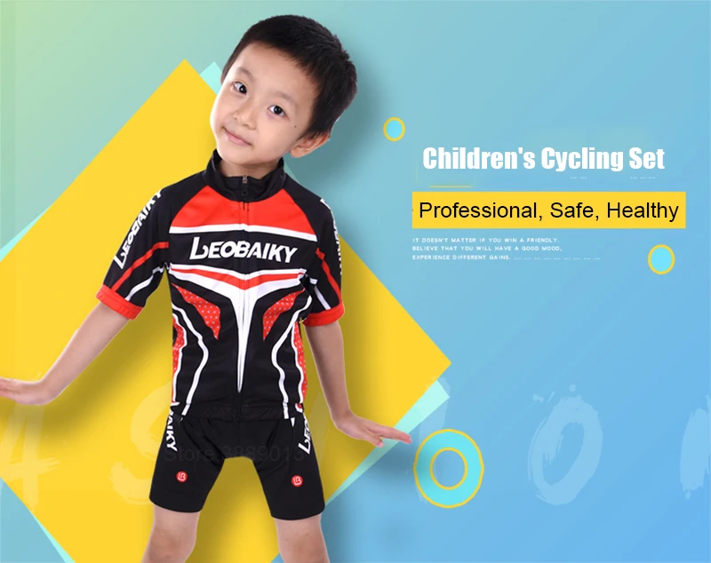 Дышащая детская одежда для велосипеда, Детский комплект из Джерси для велоспорта, детская одежда для велоспорта, летняя спортивная одежда с коротким рукавом для мальчиков и девочек