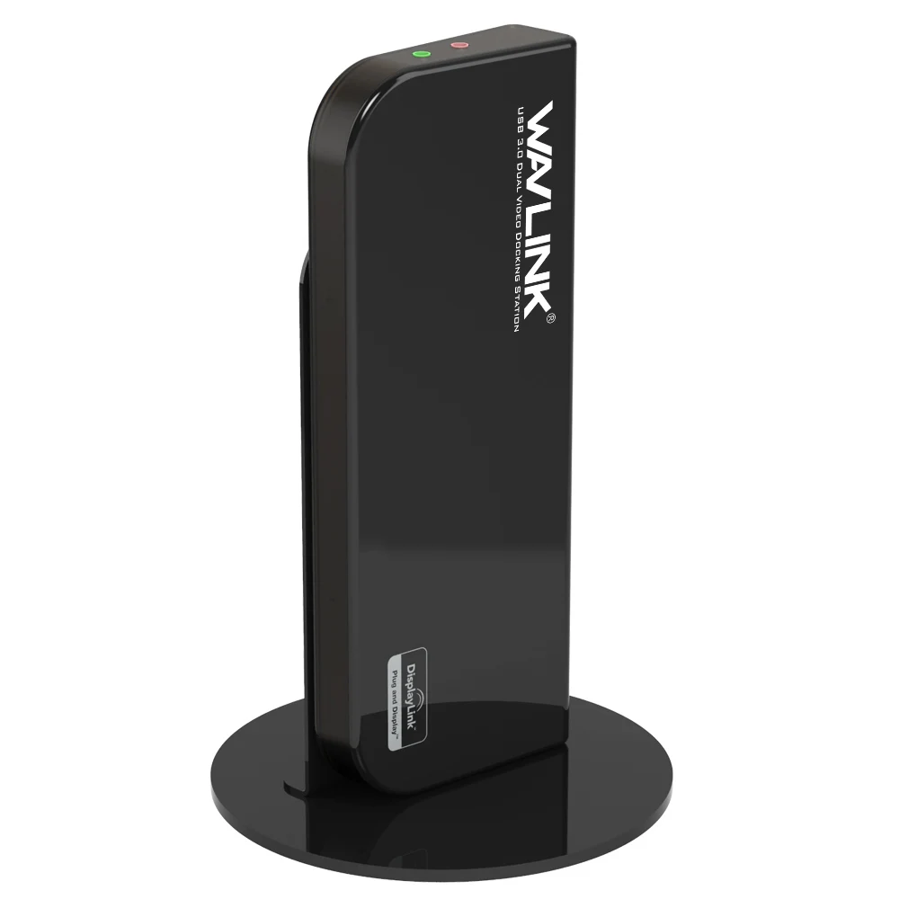 WAVLINK Универсальная док-станция USB3.0 двойная поддержка видео DVI/HDMI/VGA до 2048X1152 GIGABIT ETHERNET 6 портов для портативных ПК США