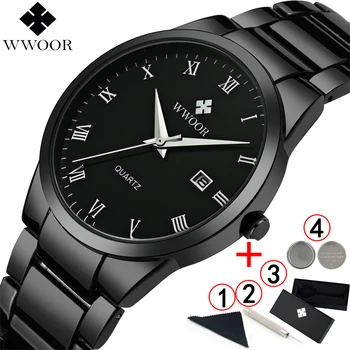 

Men Watches Luxury Full Black Wristwatches Men Watch Top Luxury Fashion Sport Business Watch