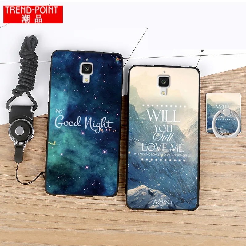 

Fundas Xiaomi Mi4 Case 5.0 Inch Xiaomi Mi4 3D Cartoon Painted Cover Case Xiaomi Mi4 M4 Silicone case