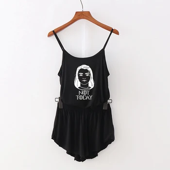 

Not Today Women Two Piece Fashion Summer Sleeveless Crop Top+Shorts 2019 Arrival Casual Clothes Sexy New CG0901