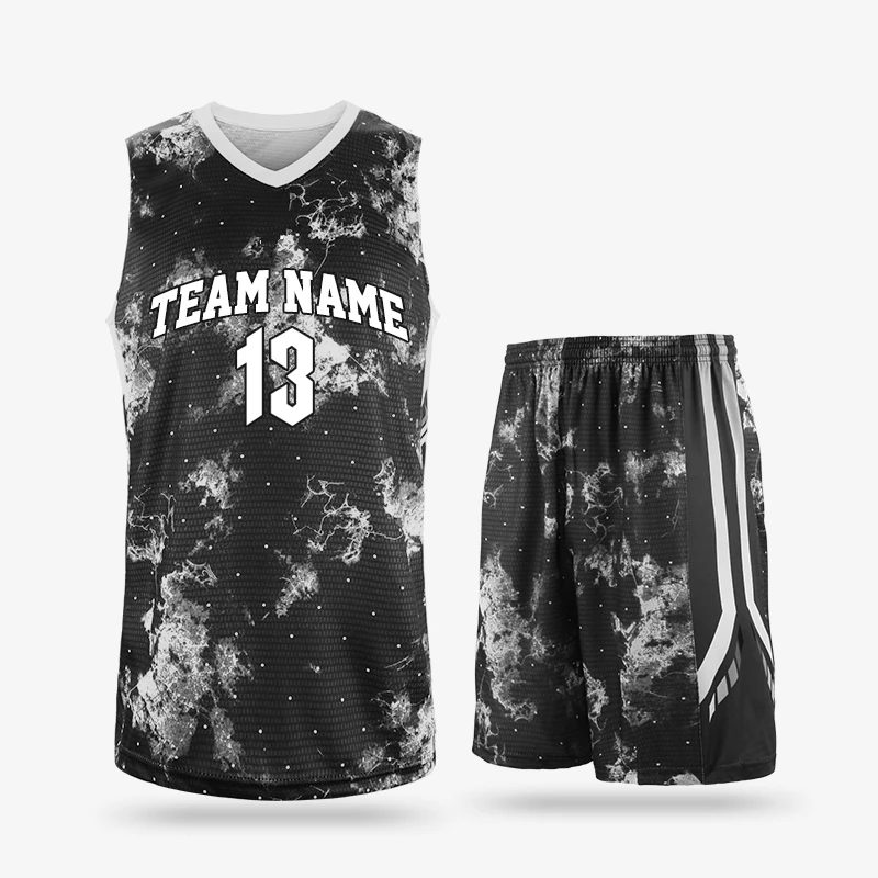 Новый возврат Баскетбол Майки комплекты мужские спортивные тренировочные майки комплект дышащий пустые взрослых баскетбольная форма для