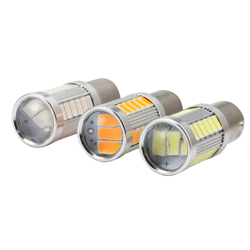 

2PCS Car Light Signal Lamp 1156 1157 BA15s P21W P21W5W Led Turn Brake Light Tail Lamp 33SMD 5730 LED Auto Rear Reverse Bulb r5w