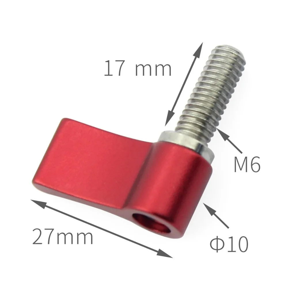 Алюминий сплав 7-образная ручка винт M4/M5/M6 Регулируемый с обработанными винты для экшн-камер DSLR аксессуары для фотостудии