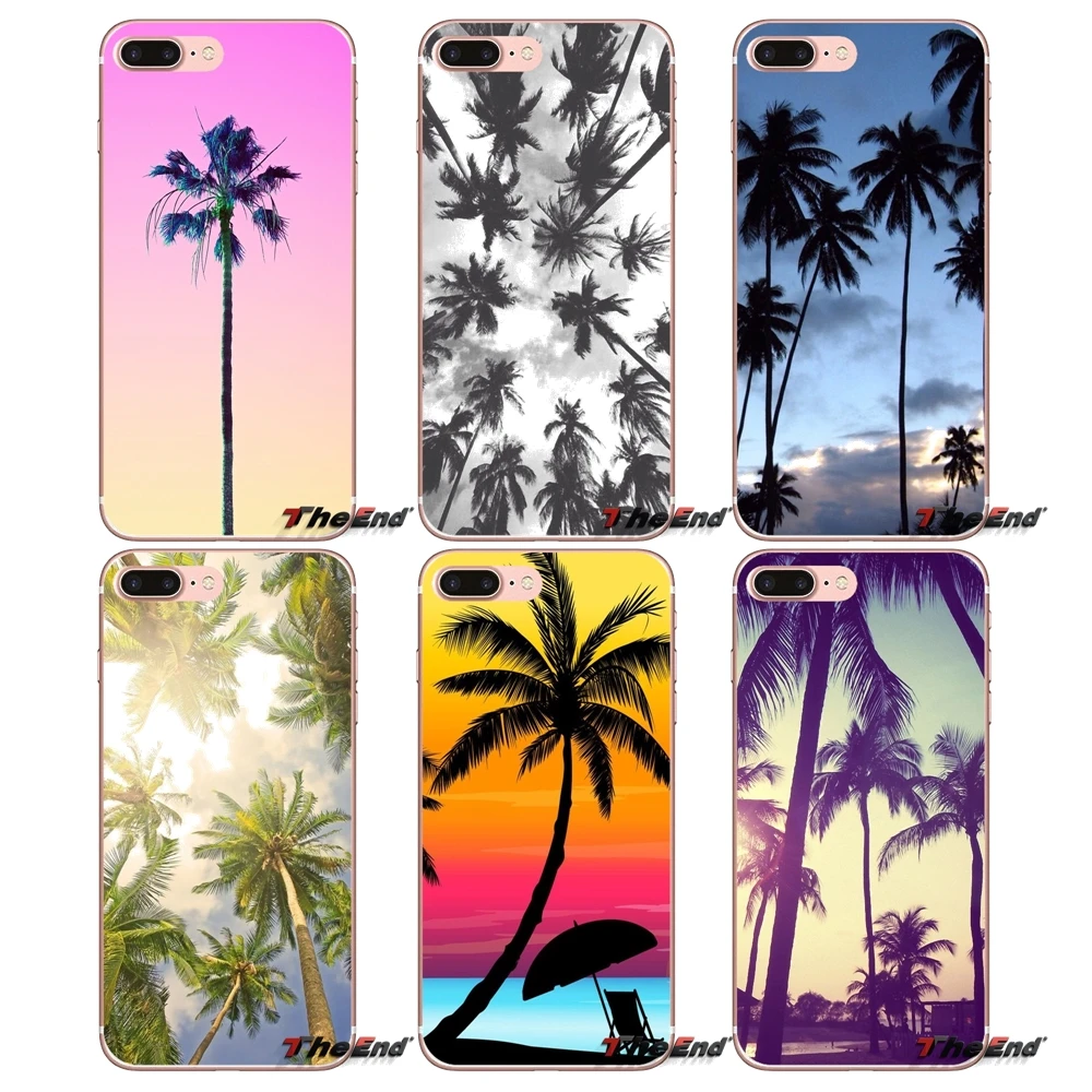 

False Color Coconut Aloha Palm Trees Case For Samsung Galaxy S9 Plus Note 8 One Plus oneplus 5T Meizu M5s LG V30 HTC U11