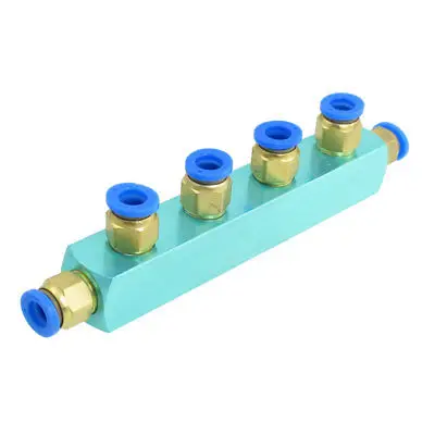 

Gold Tone Screw 8mm 4 Way Push Fitting in Quick Coupler