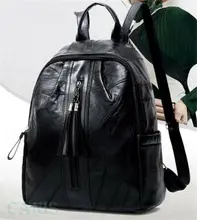 2019 Fashion Lady Women PU Leather Rucksack Travel Shoulder Bag Girls Ladies Backpack Women Black Backpacks Lady Bags shein black highstreet modern lady metal ring detail zipper pu backpack 2018 fashion streetwear backpacks
