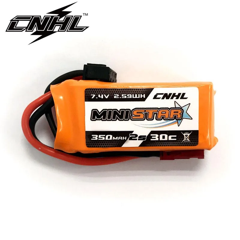

CNHL MiniStar 350mAh 2S 7.4V 30C Lipo Battery Pack With Mini JST Plug