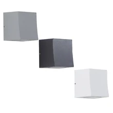 Уличный светильник ing 3 Вт светодиодный настенный светильник-бра водонепроницаемый светильник GU10 лампа ворота Blacony серый/черный/белый корпус