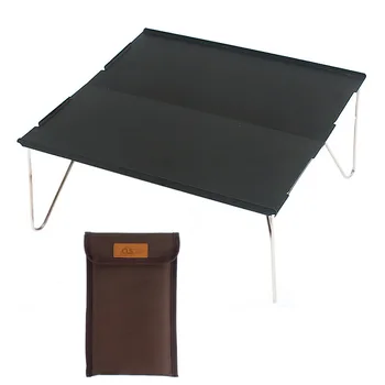 

Ultralight Portable Folding Table Camping Cycling Picnic Table Car Outdoor Fishing Barbecue Aluminum Alloy Folding Chair