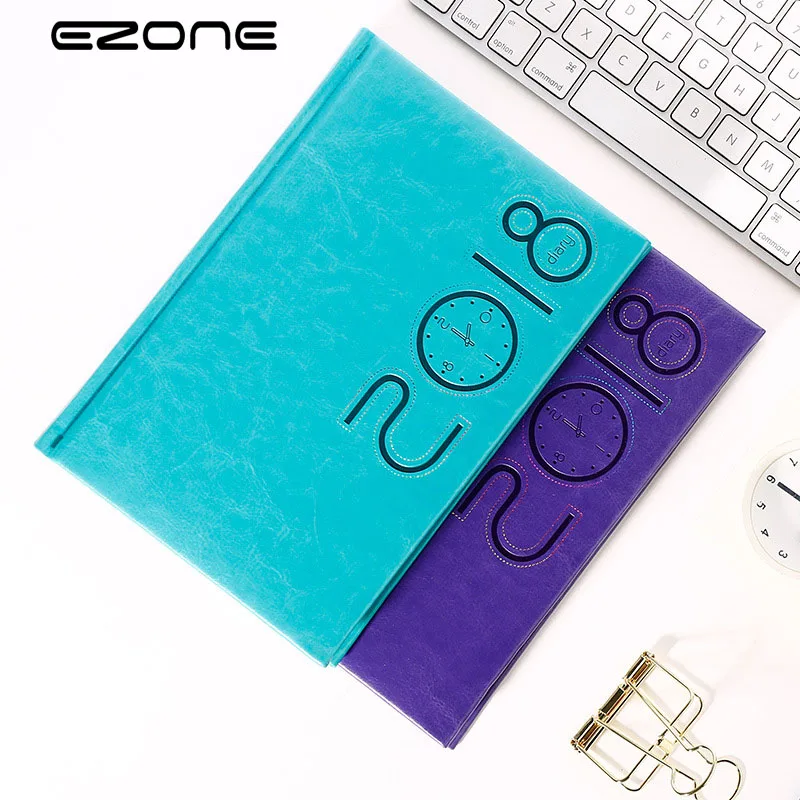 

EZONE 2018 Agenda A5 Notebook Note Book Daily Weekly Monthly Planner Schedule Memo Pad School Office Supply Stationery Papelaria