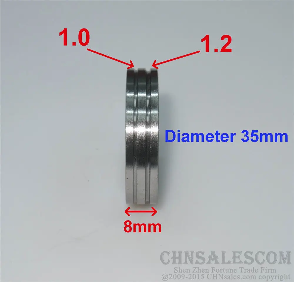 CHNsalescom ролик подачи провода V паз 1,0-1,2 диаметр 35 мм для MIG mag сварочный аппарат