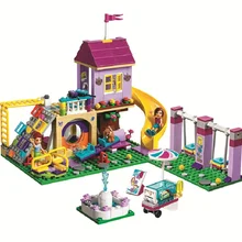 Новая детская площадка для девочек Heartlake City, строительные блоки, кубики, Обучающие наборы, игрушки для девочек, подарок с друзьями, 41325