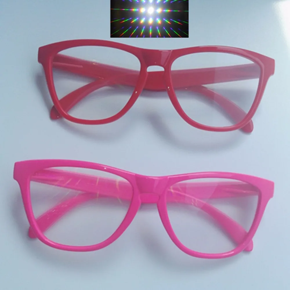 

50pcs Packs Rave Prism Party Glasses 3D Diffraction Glasses,Plastic Fireworks Glasses for New Year Celebration