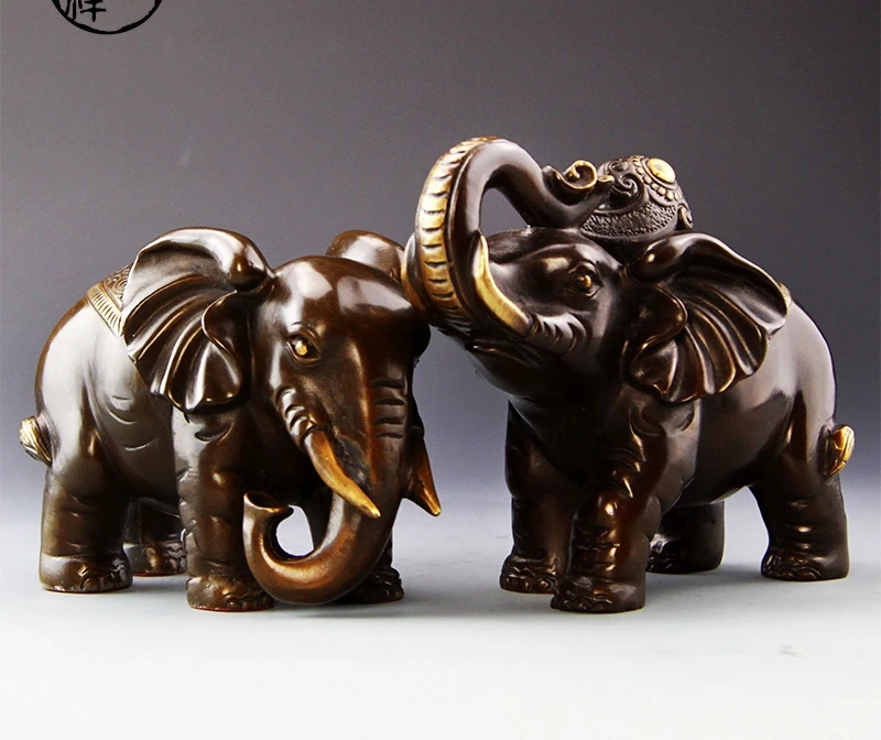 elephant ornaments Home Furnishing Feng Shui lucky living room decor