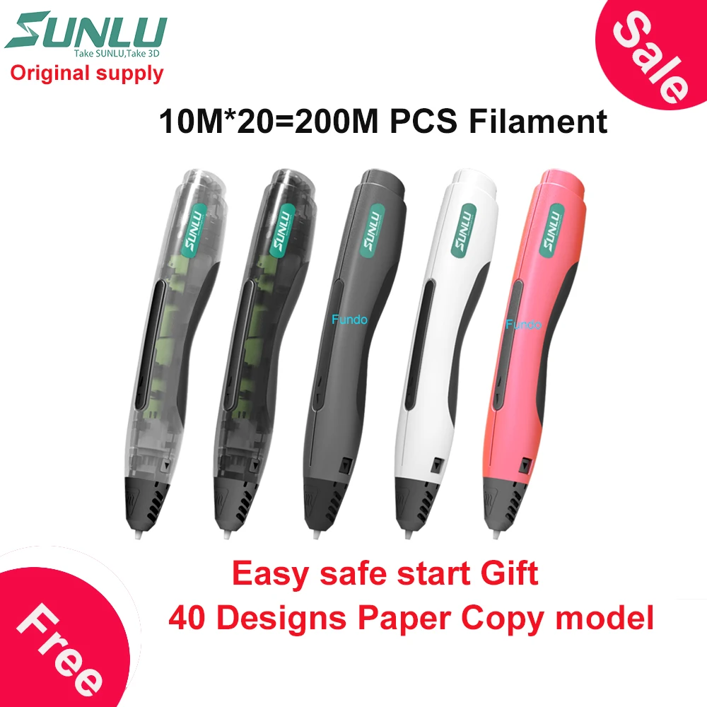 Sunlu оригинальная поставка 20 цветов 5 м PLA 3D ручка накаливания 1,75 мм для 3d doodle/3d Ручка для рисования