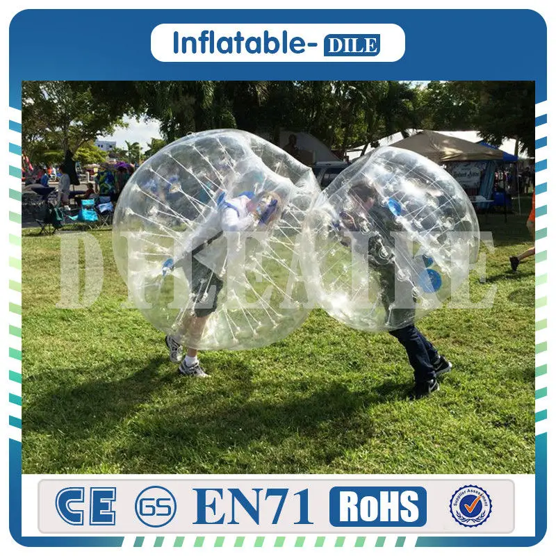 

Free Shipping Inflatable Bumper Ball 1.5m/ 5ft Diameter Bubble Soccer Ball Blow Up Toy
