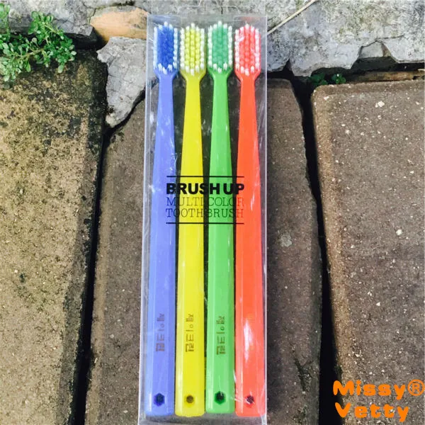 candy color toothbrush 4 PCS Oral cleaning Super soft red yellow blue green colour Remove tooth stain Protect health | Красота и