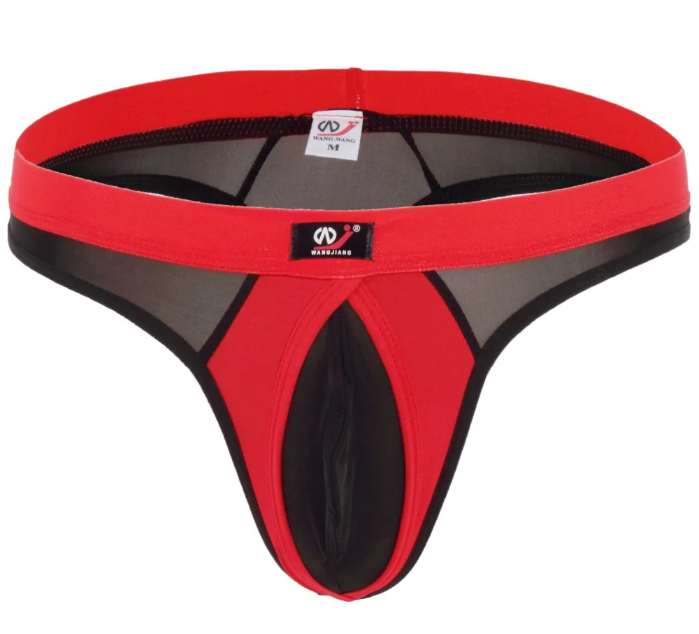 Thongs Undershorts Breathable Male Men's Undershorts Mesh Spandex Man's