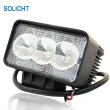 SOLICHT 4,3 '', рабочее освещение для тяжелого оборудования, светодиодный 9 Вт, 12 В, 24 В, прожектор, 4X4, вездеход, тягач, внедорожный светодиодный светильник, светодиодный светильник для прицепа