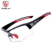 WHEEL UP Photochromic Cycling Glasses Discoloration Glasses MTB Road Bike Sport font b Sunglasses b font