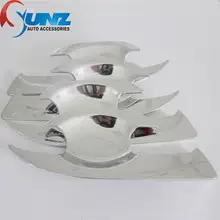 for nissan navara np300 accessories door handle insert bowl trim for nissan navara 2014-2016 car styling accessory plate parts