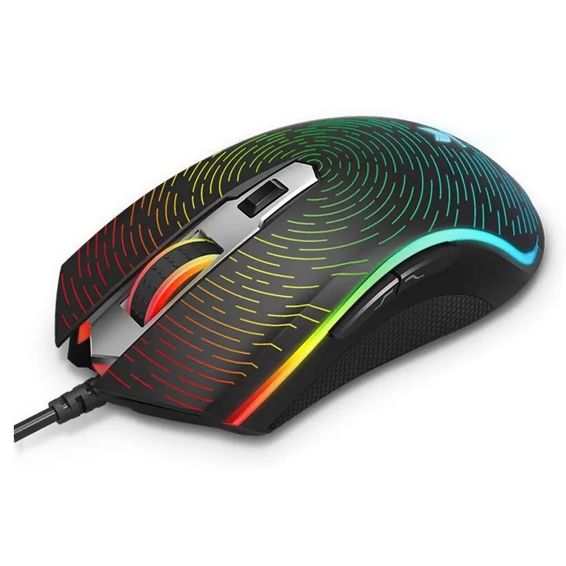 

New Rapoo V25S 7000 DPI 7 Programmable Buttons Optical Sensor P3320 RGB Backlight Optical Gaming Mouse for Professional Gamer