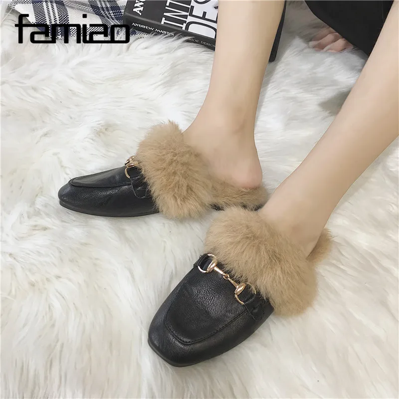 

Women Spring Summer Chains Mules Fashion Flat Heel Slip On Slides Embroider Diamond Pattern Shoes Backless Loafer