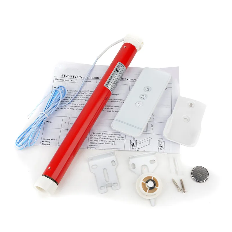 DC 12V DIY Electric Curtains Roller Blind Shade Shutter Tubular Motor Kit with Remote Controller For Smart Home Appliance